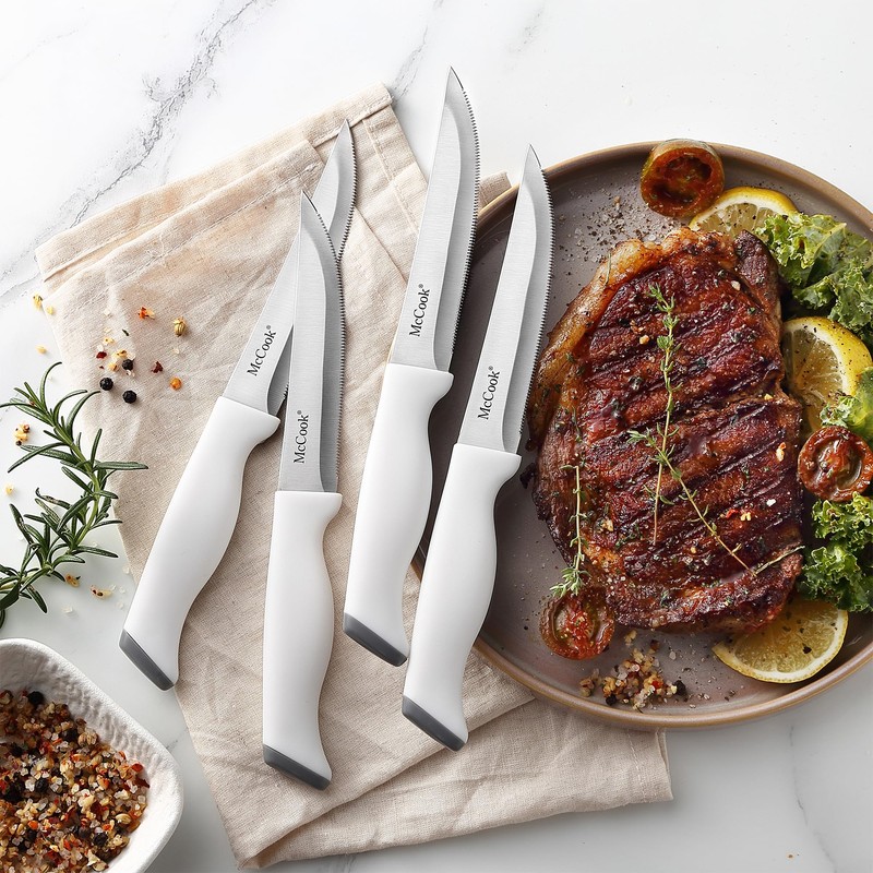 McCook® Knife Sets, German Stainless Steel Kitchen Knife Block Sets