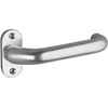 Rahmentürdrücker 308 VK 8mm festdrehbar Alu F1 natur