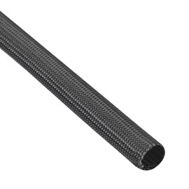 sourcing map Insulation Cable Protector, 33ft-7mm High Temp Fiberglass Sleeve Black