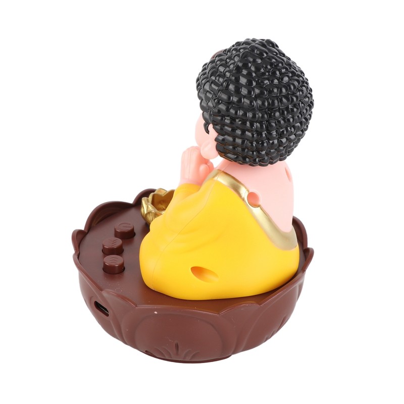 Singing Buddha Figurine USB Charging Desktop Buddha Decorative Statue with