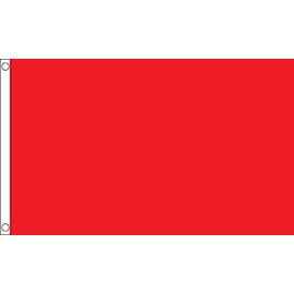 Plain Red Small Flag 3ft x 2ft