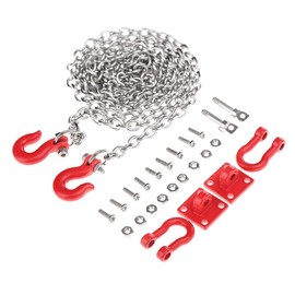 1/10 Scale RC Crawler Tow Hook Buckle Tow Chain U Shaped Compatible with Hsp, Redcat, Axial, scx10 Model Car Accessory