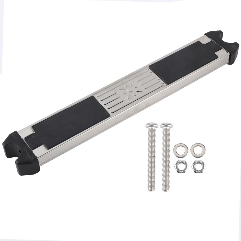304 Stainless Steel Thickened Ladder Pedal with Non Slip Rubber