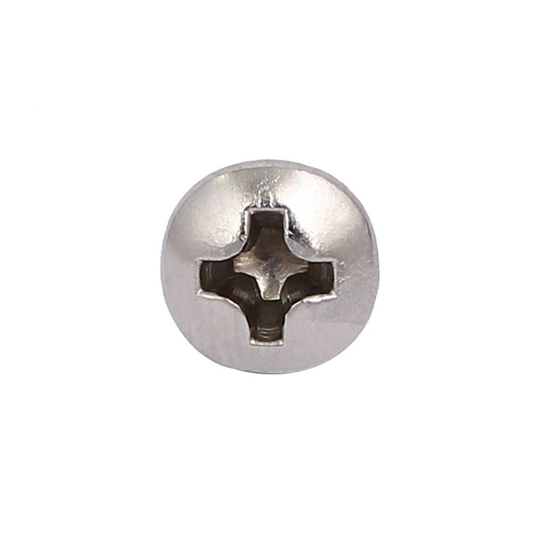 sourcingmap M4x10mm 304 Stainless Steel Phillips Round Pan Head Self