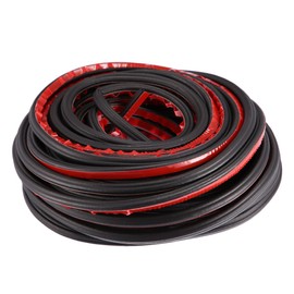 X AUTOHAUX 21m 68.9ft Car Door D Shape Rubber Weather Waterproof Car Seal Strip