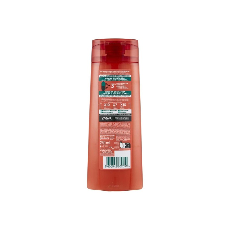 Fructis Keratin Shampoo Repairs & Strengthens 250ml 250ml