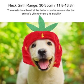 Cat Hat, Pet Costume Hat Fruit Shape Soft Cat Costume Hat Adjustment Dog Decoration Headband for Cat Dog Costume Accessories Decoration