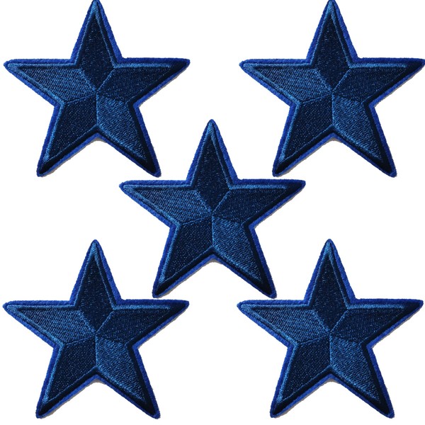 AXEN Stars Patches, Embroidered Iron on/Sew on Stars Patches, DIY