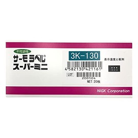 日油技研工業 サーモラベルスーパミニ3点表示 不可逆性 130度 3K130