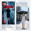 Ouqiesli Portable Folding Umbrella Compact Travel Windproof UV Protection Umbrella