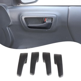 Lcojicep ABS Car Inner Door Switch Handle Protective Cover Compatible with Tacoma 2016-2022,Door Opening Handle Decorative Accessories，Inner Door Handle Trim Cover Interior (Matt Black)