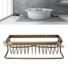 Shower Caddy Retro Style Strong Copper Space Saving Multifunction Bathroom
