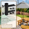VANROUG Patio Umbrella Holder Clamp, Parasol Bracket, Outdoor Umbrella Mount