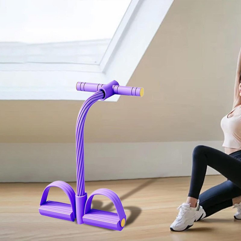 Qianly Pedal Resistance Band Exercise Band Multifunction Tension Rope for