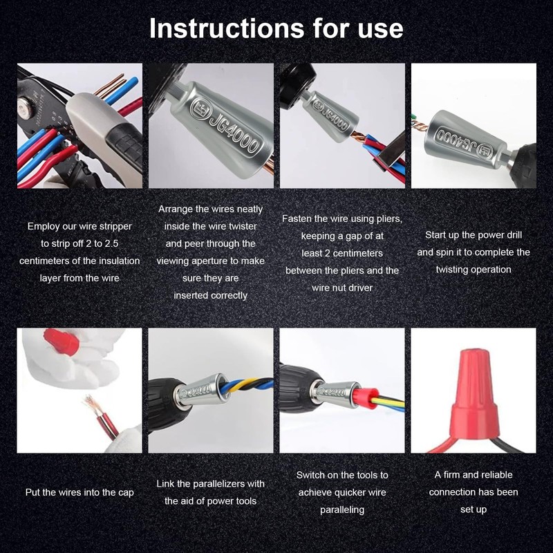 2 Pcs Upgraded Wire Twister Tool for Drill, Compact Wire