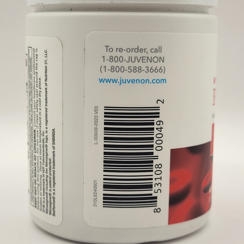 Juvenon Juvenon BLOODFLOW-7 Blood Circulation - 60 Capsules Nitric Oxide