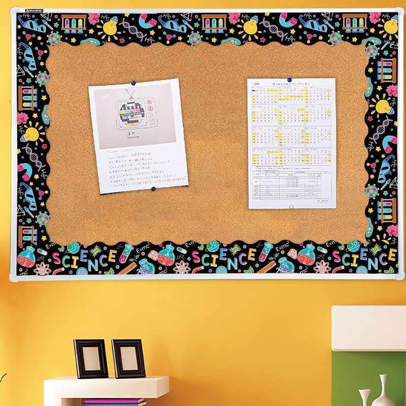 Qpout 59Ft Science Bulletin Board Borders,Self-Adhesive Chemical Science Lab Border