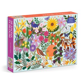 Galison Seasons in Bloom – 1000 Piece Jigsaw Puzzle Featuring Beautiful Artwork of Nature Across All Seasons