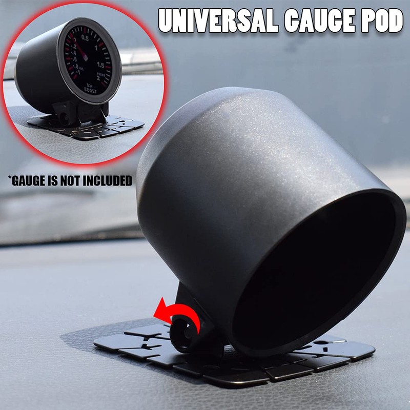 XUKEY Car Gauge Holder Single Hole Gauge Holder Pod Pillar