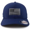 Armycrew USA American Flag Embroidered Flexfit Cap Fits Up to