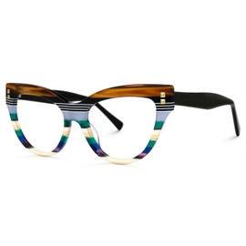 Zeelool - anteojos de ojo de gato para mujer, estilo elegante, Cascata ZOA01858, Varios colores, L