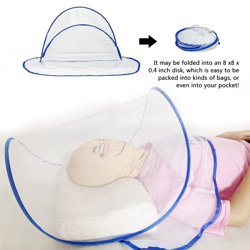 Mini Foldable Mosquito Net for Head Ultralight Up Mosquito Net