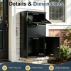 Parcel Delivery Box for Outside, Extra Large Wall Mounted Package