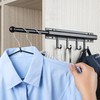 BaiNong 12 inch Valet Rod for Closets Pull Out Closet