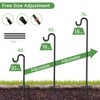Surprizo 76" Shepherds Hooks for Outdoor, Extra Thick Bird Feeder
