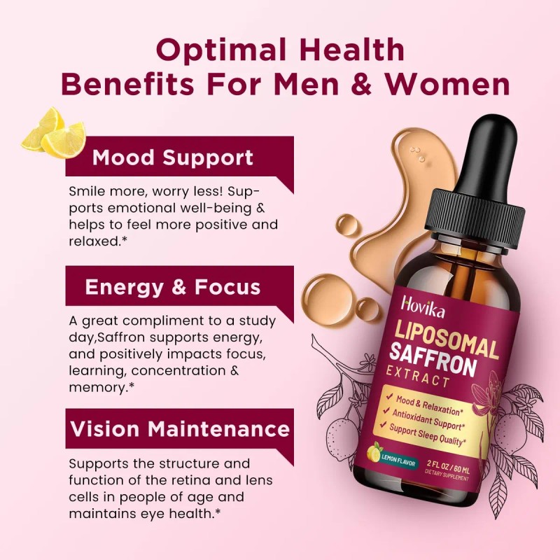 Hovika Gotas Líquidas Liposomales Azafrán 88.5mg 2 Oz