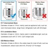 LED Microwave Light Bulbs Under Hood 40W Equivalent, E17 LED