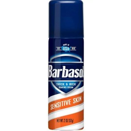 Barbasol 2-pack Barbasol Sensitive Skin Espuma Afeitar Tamaño Viaje