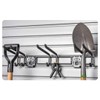 HandiWall 24" Locking 3-Hook Double Hook Slatwall Tool Storage Bar