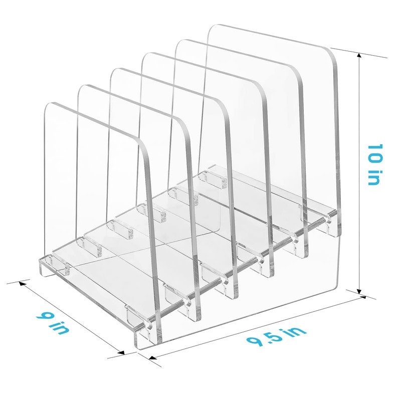 MaxGear Incline File Organizer File Holder 5 Sections, File Folder
