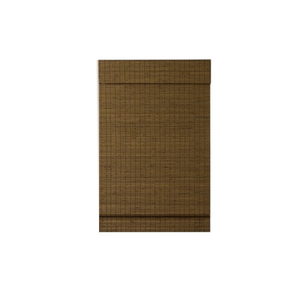 Radiance Custom Cut-to-Width Cordless Maple Cape Cod Flatweave Bamboo Roman