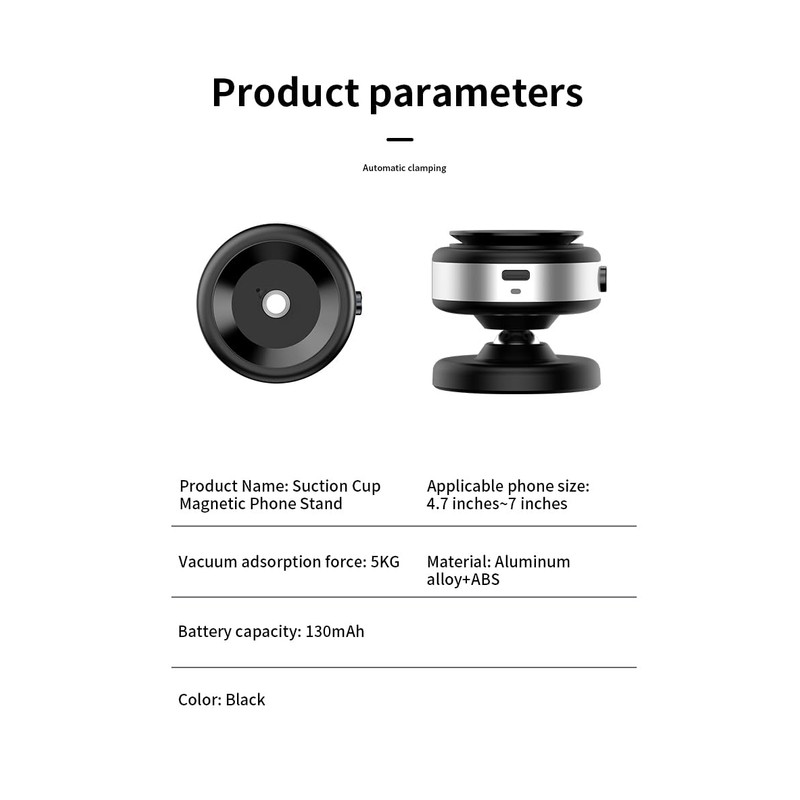 Suction Cup Magnetic Phone Holder 360 Degrees