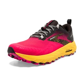 Brooks Women’s Cascadia 17 Trail Running Shoe - Diva Pink/Black/Lemon Chrome - 8 Medium