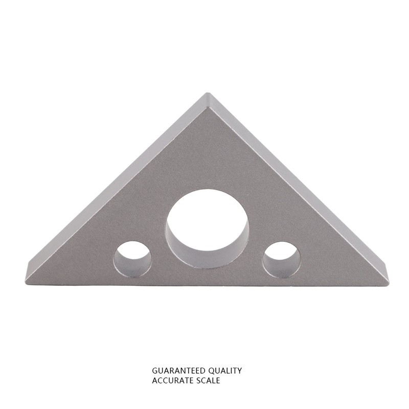 45/90 Degrees Matte Aluminum Alloy Mini Right Angle Ruler Woodworking