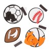 Fun Express Sports Ball Magnets Craft Kit - Makes 12