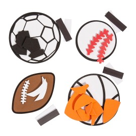 Fun Express Sports Ball Magnets Craft Kit - Makes 12