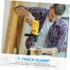 COHEALI 4 Sets Slot Woodworking Track Hold Down Clamp Durable