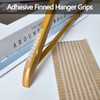 Snnshun 200 Pack Non-Slip Hanger Rubber Grips - Clear Strips,
