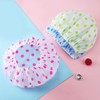 3pz Gorra de Baño Impermeabile Gorros de Ducha para Mujer,
