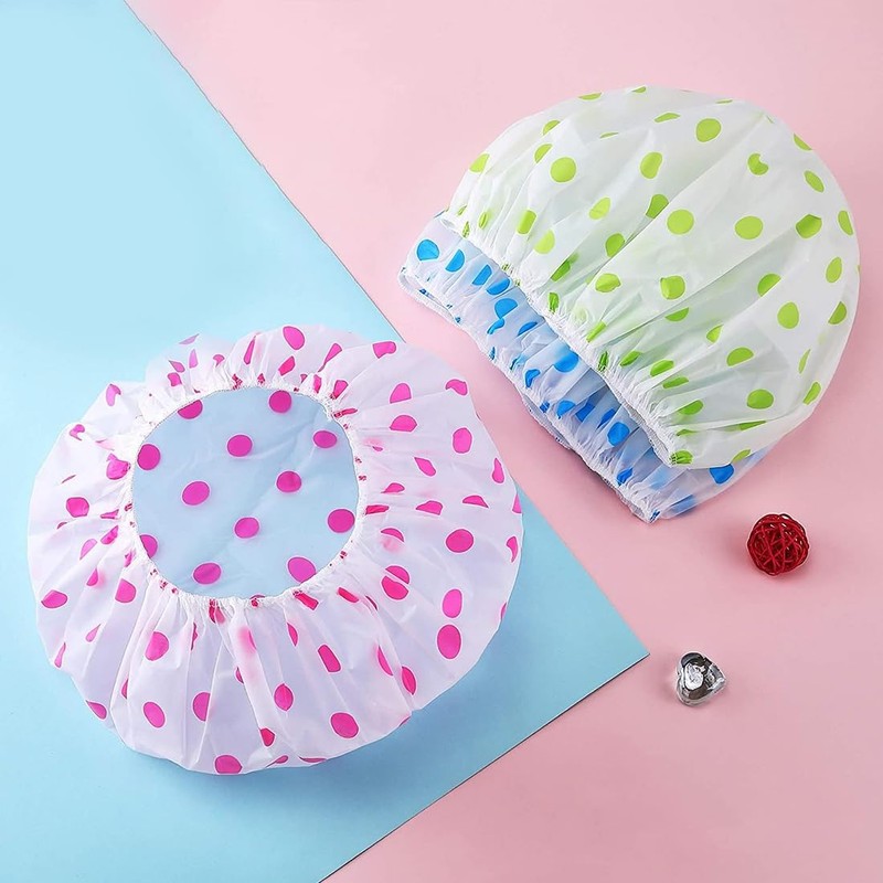 3pz Gorra de Baño Impermeabile Gorros de Ducha para Mujer,