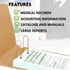Performore Durable Archival Binder Case with Adjustable Bar and Smooth
