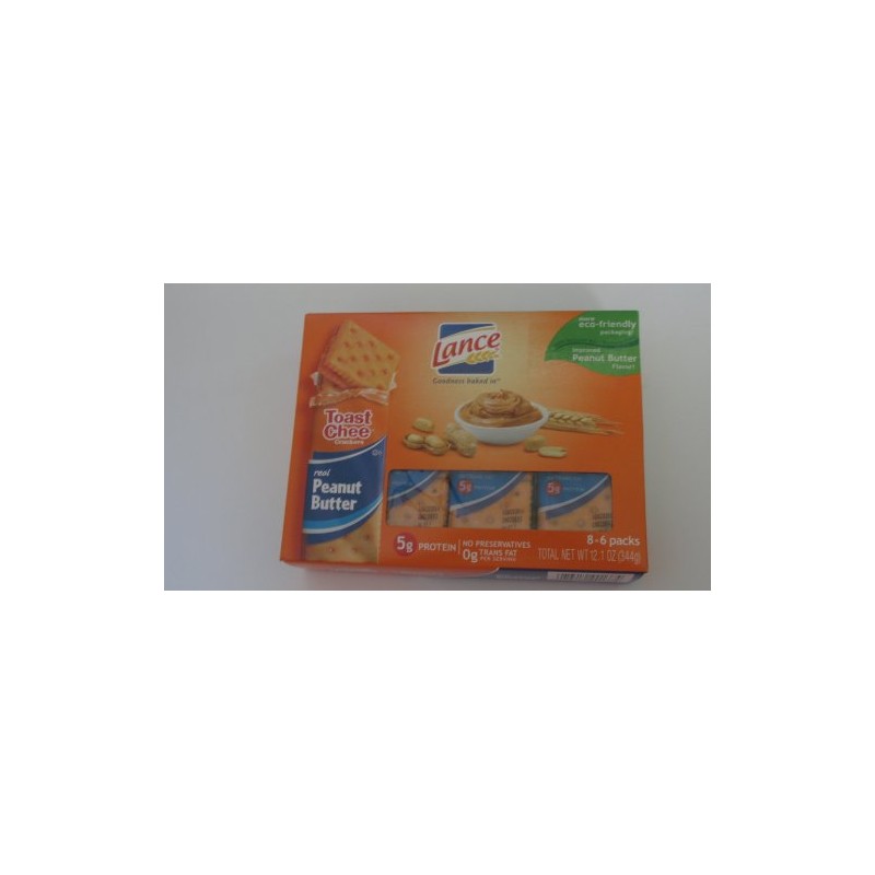 Lance Toast Chee Crackers Peanut Butter - 8 CT