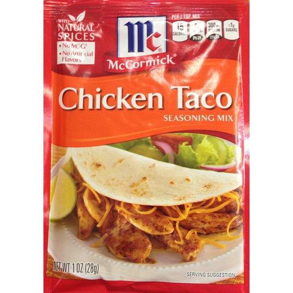 McCormick CHICKEN TACO Seasoning Mix 1oz (6 Packages)