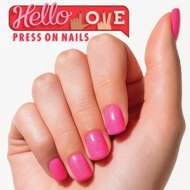 Hello Love Press-On Nails: Short Square:_Soaked in 60 Seconds