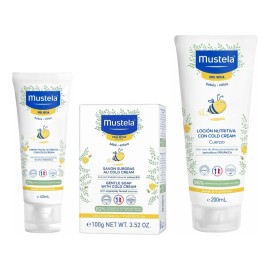 Mustela Set Piel Seca Crema Facial, Corporal Y Jabón Mustela Kit Piel Seca