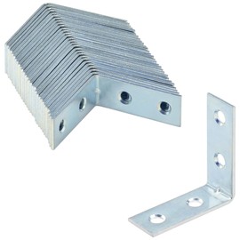 30 PCS Metal Corner Braces – Galvanized Steel L-Shaped Angle Brackets for Wood and Shelves